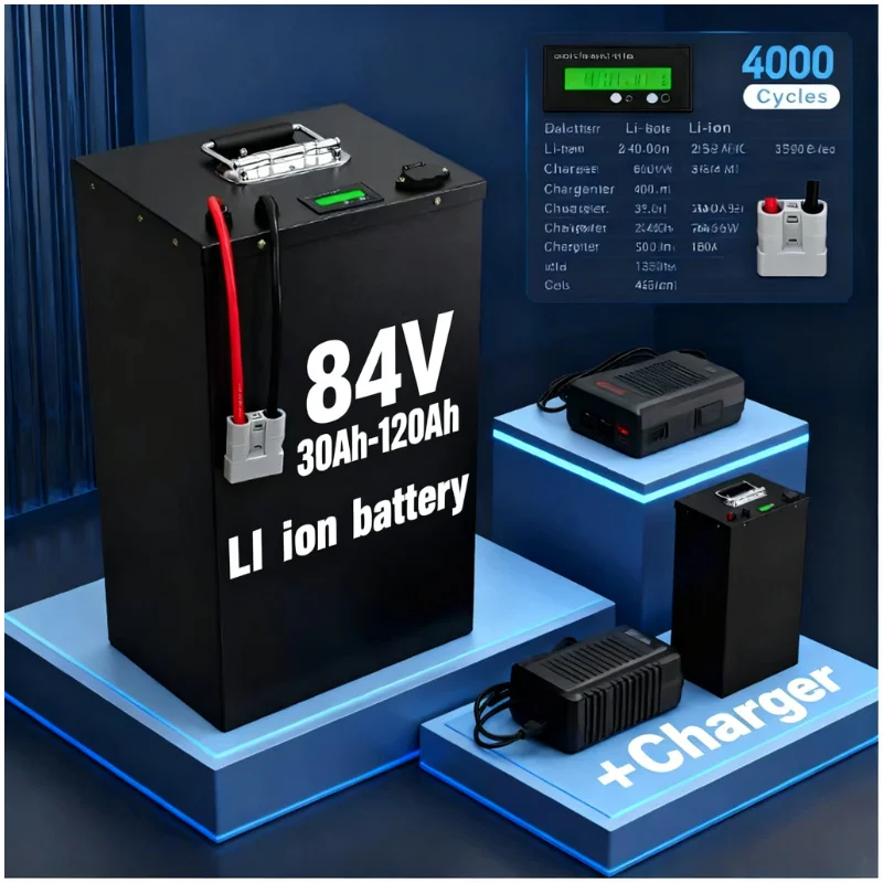 72V 40Ah Lifepo4 Battery Pack - แบตเตอรี่ลิเธียมไอออน 84V 50Ah 30Ah 100Ah 60Ah