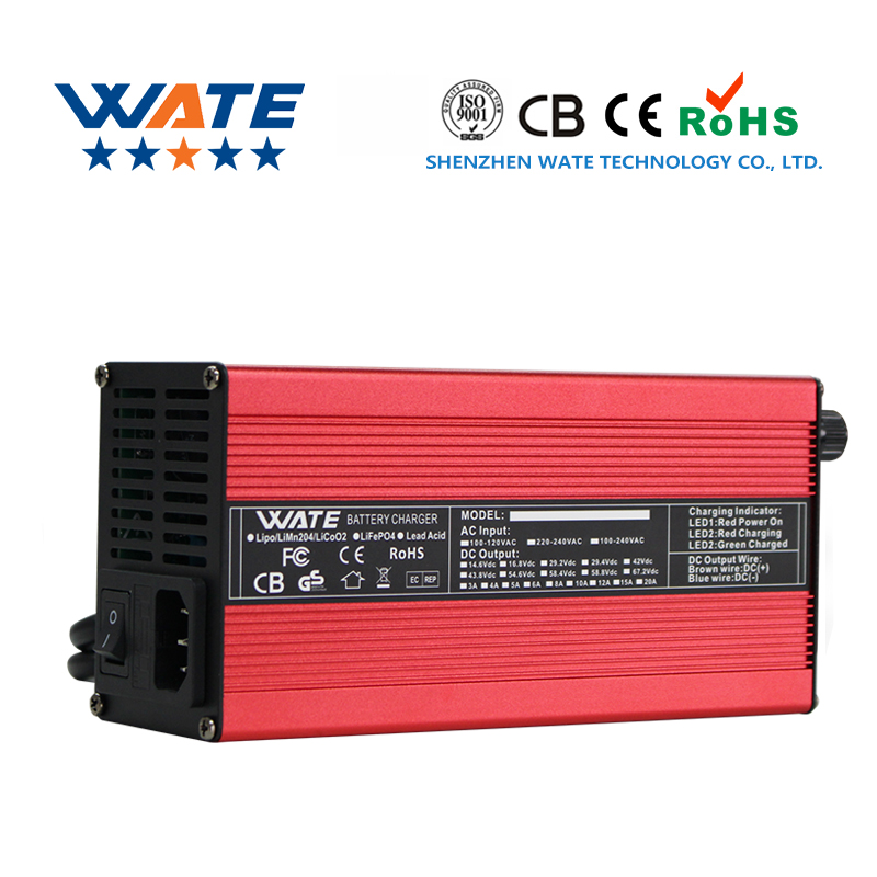 84V 20A Smart Charger - เครื่องชาร์จ 58.8V12A 14S 51.8V แบตเตอรี่ลิเธียมไอออนเครื่องชาร์จอัจฉริยะพร้อมพัดลมเปลือกอลูมิเนียม