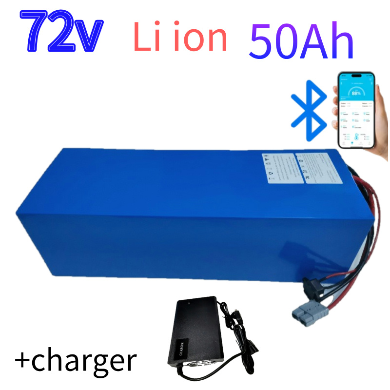 72V 40Ah Lifepo4 Battery Pack - แบตเตอรี่ลิเธียมไอออน 72V 50Ah สำหรับสกู๊ตเตอร์ไฟฟ้า/จักรยานยนต์ รถยก รถเครน