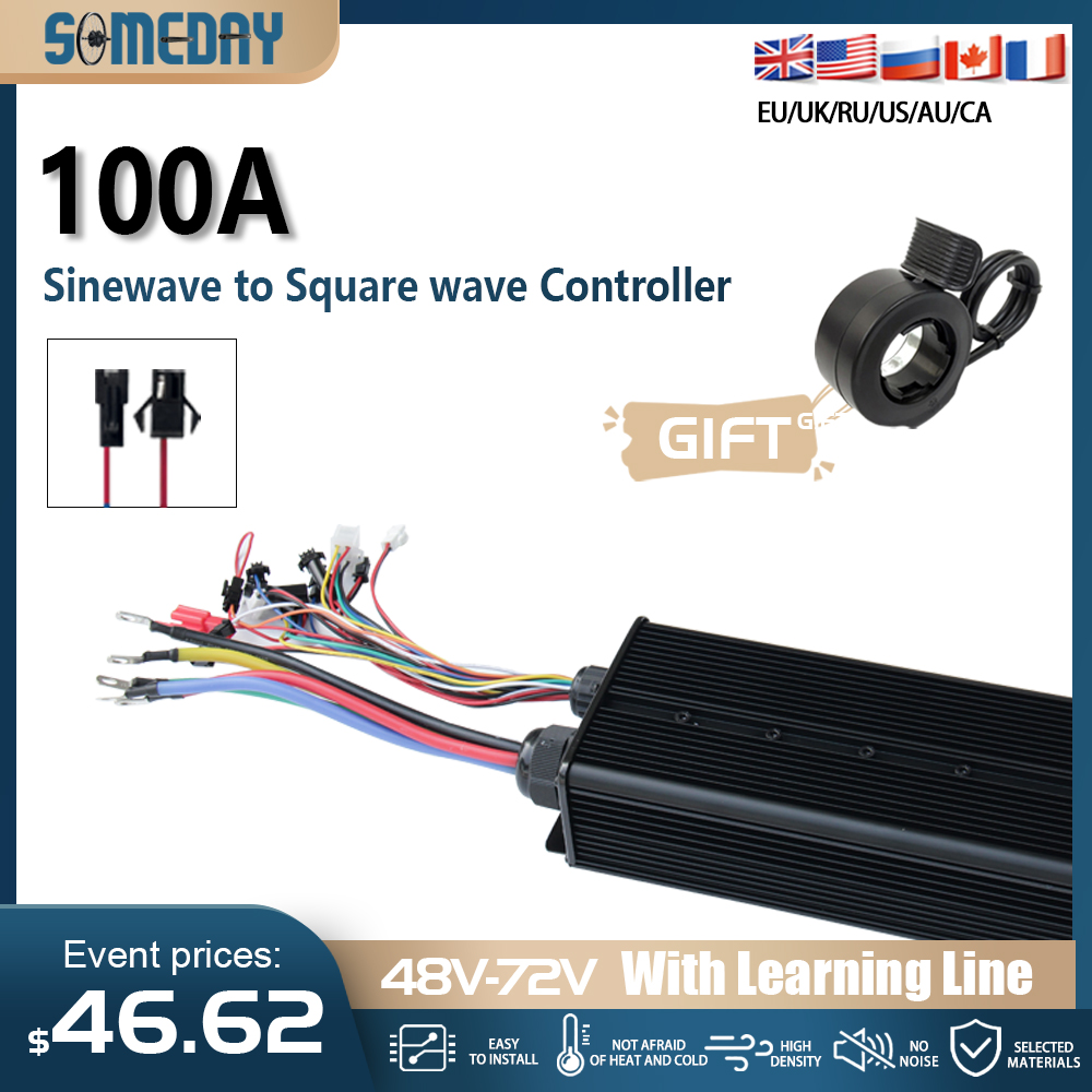 ตัวควบคุมมอเตอร์ไร้แปรงถ่าน 48 - 72V 100A Sabvoton Controller บทวิจารณ์และราคา
