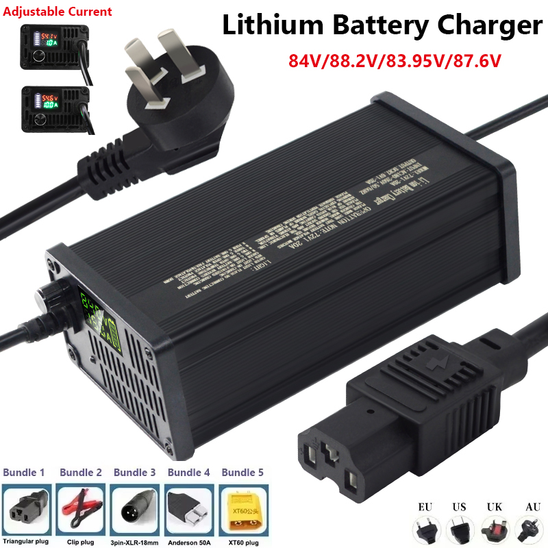 เครื่องชาร์จแบตเตอรี่ลิเธียมแบ - 72V 15A Fast Charger บทวิจารณ์และราคา