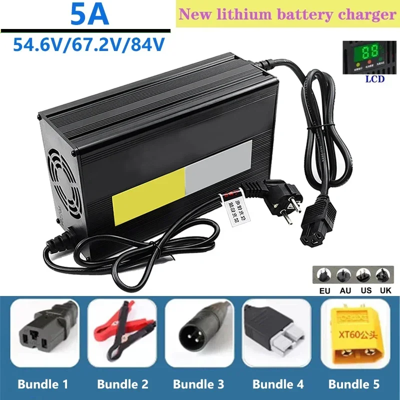5A 54.6 V/67.2 V/84 V 110 V/22 - 84V 20A Smart Charger บทวิจารณ์และราคา